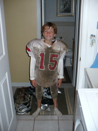 My son Dylan playing football "2008"