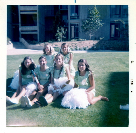Varsity Songleaders at Camp 1973