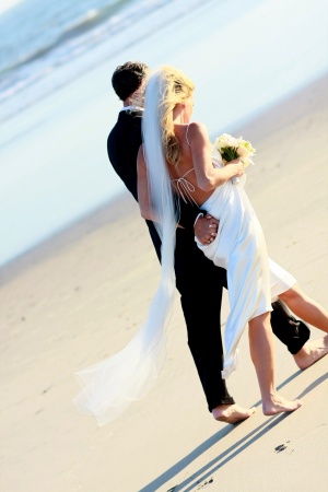 married on the beach