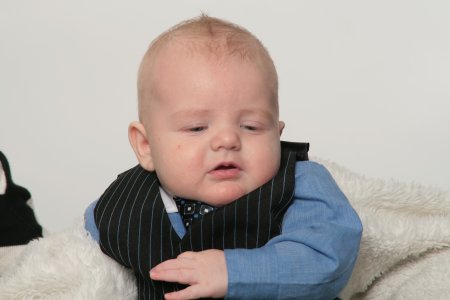 Eli Parrish, grandson, age 1 year
