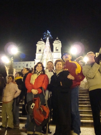 Our gang on the Spanish Steps