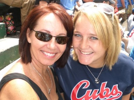 Youngest daughter at Wrigley Field