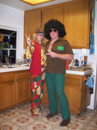 a very groovy couple (70's party)