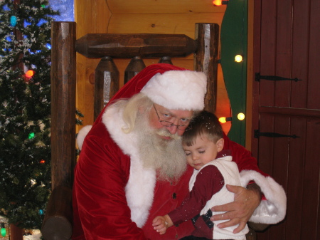 Jacob with Santa Claus