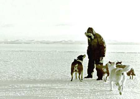 Guy Randall in the Arctic January 1982