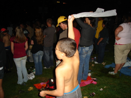 grandson alex at linkin park concert