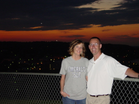 Shawn and I at Lovers Leap at night