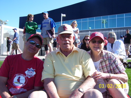 Al, Lynette, and I at Spring Training Game