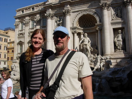 25th anniversary at Trevi fountain