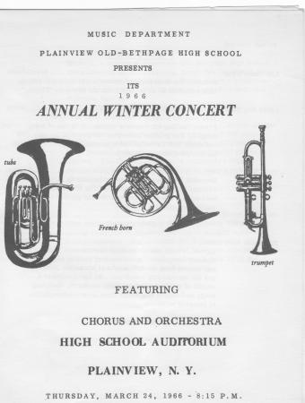 plainview h.s.1966  winter concert