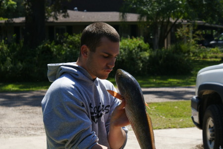 Garrett after fishing