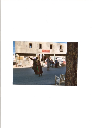 Couple dancing in the street