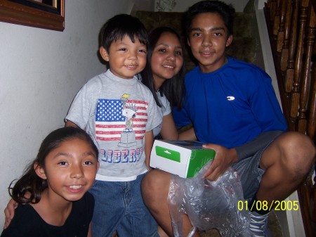 My kids: Alicia, Cristian, Angelica & Humberto