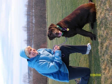 Me and my lab Carley December 2008