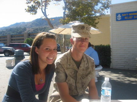 Jackie and Jarrald at Camp Pendelton