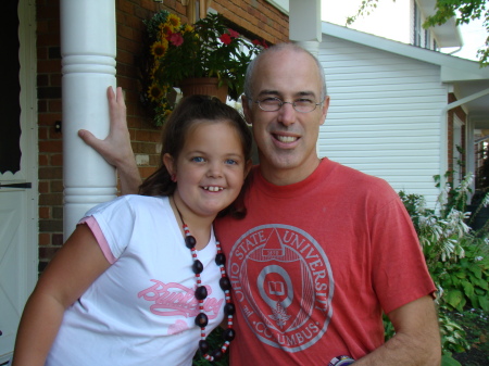 Peaches and Uncle Tim First OSU game