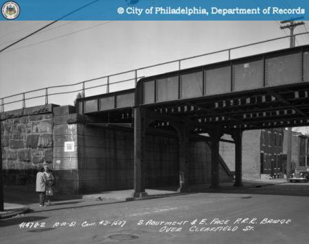 r r bridge at clearfield and witte 1951