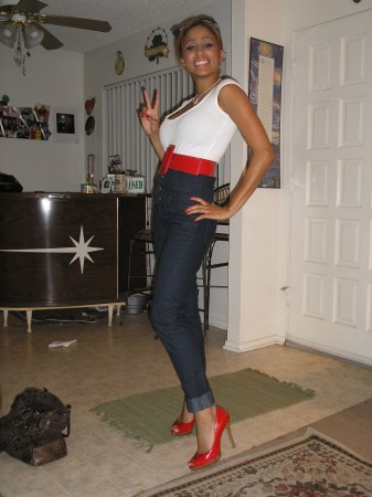 My Daughter Rachyl in her red shoes!