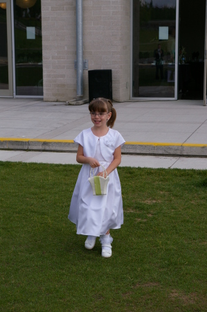 Allison as a flower girl