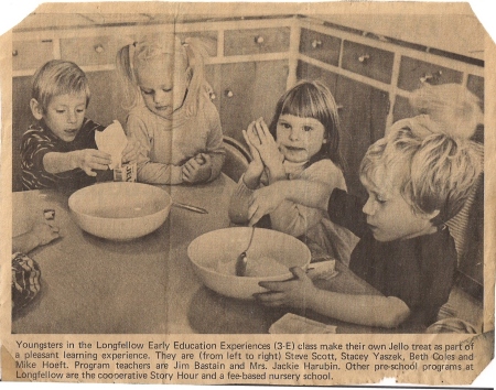 Longfellow, Preschool Jello Treats