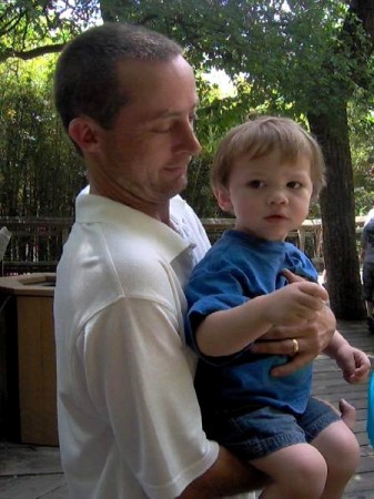 My hubby Kevin & our grandson Tyler