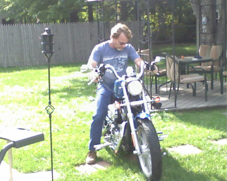 Michael on the Harley