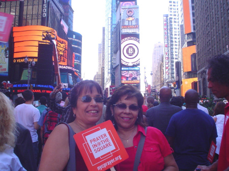 Time Square with my sister