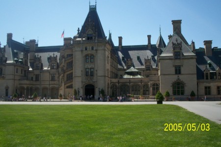 Closer photo of the front of the house