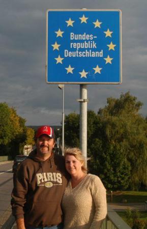 sign says "welcome to repulic of Germany"