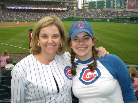 Carrie and I at a Cub game 2008