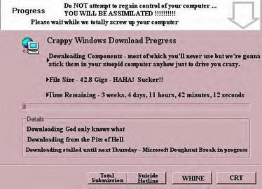 Crappy Windows Download Progress