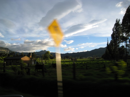 on the road to Bogota from Boyaca