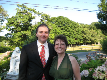 Jeff & I at a wedding this past summer.
