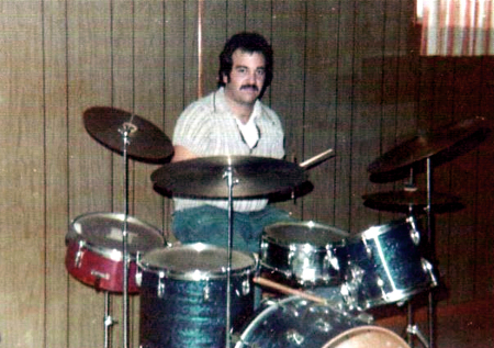 Tommy on drums 1982