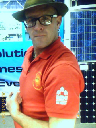 Me the solar geek at a trade show