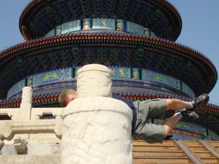 Pole hanging the Temple of heaven