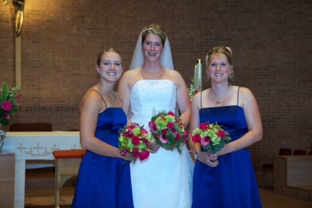 Wedding Day - My sisters and I.