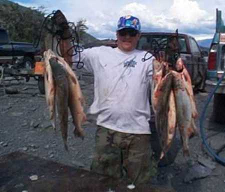 Good catch of Red's on the Copper River AK