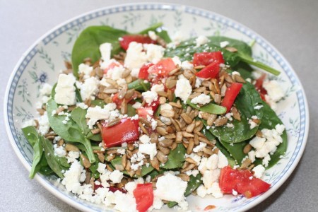 salad in small bowl