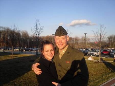 My daughter Liz and Fiance John (marine)