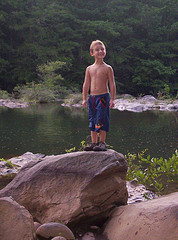 Ethan at the river