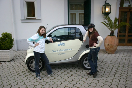 The girls, smart car, Sorrento