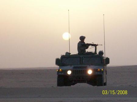 our son Adam, one of the twins, in Iraq.