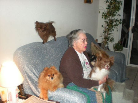 Mom in her Den Doggie Room