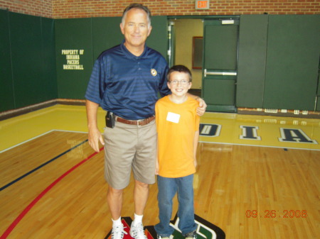 Zach with Pacers Coach
