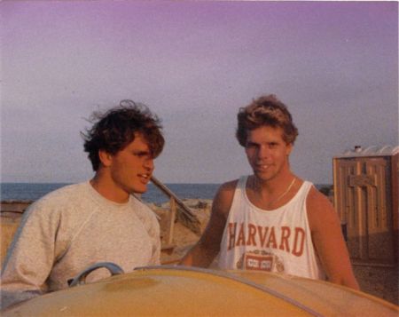 Me and Sean hanging at the beach mid 80's