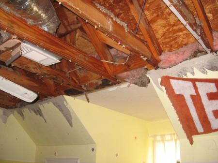 Devinn's room after Hurricane Ike