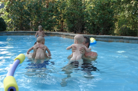 Grandkids in the pool