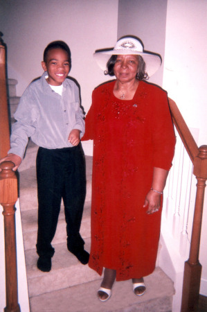 My son, Marcus and Mom (Mrs. Kelly)
