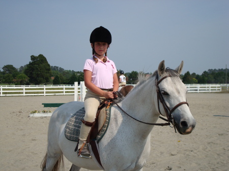 Daughter Kaitlyn 9 riding at Briarwood